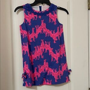 Lilly Pulitzer kids giraffe dress size 7 NWOT